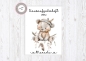 Preview: zuckersüßer Schulheft Umschlag Bär 2 Boho Style Hausaufgabenheft in seperater hochwertiger Hülle Einschulung Schulkind von Lüttentüddel®
